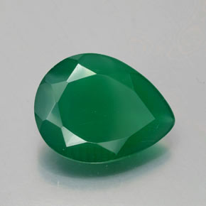 Agate Vert naturelle Transparent, 5,67 ct, Transparent / Translucide
