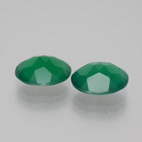 Achetez naturel ct Vert Agate gems, Coupe ovale, En provenance Inde chez GemSelect. En stock, livraison internationale!