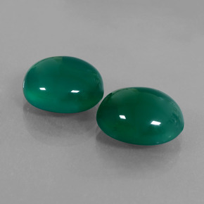 Achetez naturel ct Vert Agate gems, Coupe ovale, En provenance Inde chez GemSelect. En stock, livraison internationale!