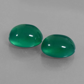 Achetez naturel 12,08ct vert agate gems, coupe ovale, en provenance inde chez gemselect. en stock, livraison internationale!