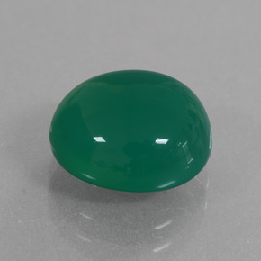 Agate Vert moyen naturelle Coupe ovale, 3.99 ct, Translucide