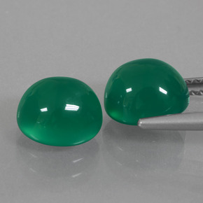 Achetez naturel ct vert agate gems, coupe ovale, en provenance inde chez gemselect. en stock, livraison internationale!