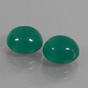 Achetez naturel 5,78ct vert agate gems, coupe ovale, en provenance inde chez gemselect. en stock, livraison internationale!