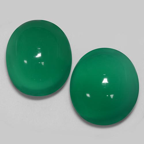 Achetez naturel 5.81ct Vert moyen Agate gems, Coupe ovale, En provenance Inde chez GemSelect. En stock, livraison internationale!
