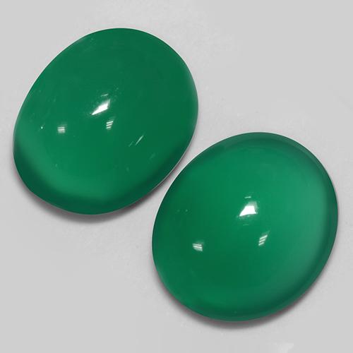 Achetez naturel 5.81ct Vert moyen Agate gems, Coupe ovale, En provenance Inde chez GemSelect. En stock, livraison internationale!