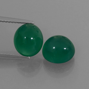 Achetez naturel ct vert agate gems, coupe ovale, en provenance inde chez gemselect. en stock, livraison internationale!