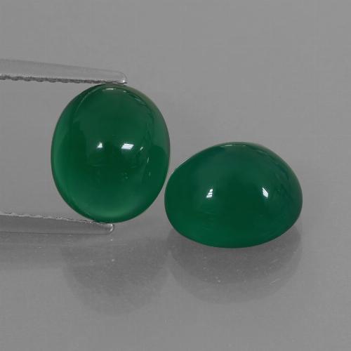 Achetez naturel 5.91ct Vert jaunâtre Agate gems, Coupe ovale, En provenance Inde chez GemSelect. En stock, livraison internationale!