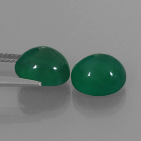 Achetez naturel 5.91ct Vert jaunâtre Agate gems, Coupe ovale, En provenance Inde chez GemSelect. En stock, livraison internationale!