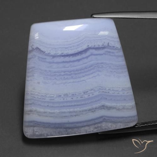 42.57ct Naturel Violet royal Agate, Fantaisie, Translucide