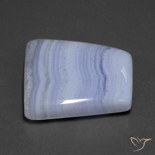 Agate Violet royal naturelle Fantaisie, 42.57 ct, Translucide