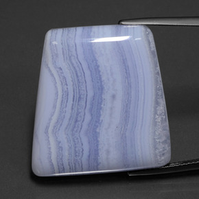 Agate Violet Bleu naturelle Forme fantaisie, 40.23 ct, Translucide