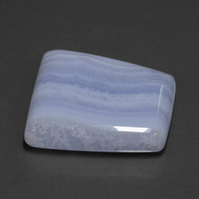 Agate Violet Bleu naturelle Forme fantaisie, 40.23 ct, Translucide