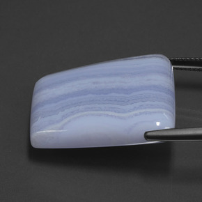 Agate Violet Bleu naturelle Forme fantaisie, 40.23 ct, Translucide