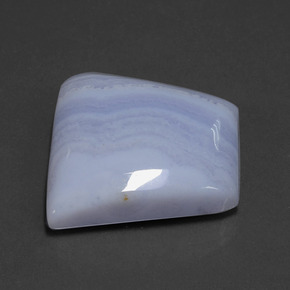 Agate bleue naturelle forme fantaisie, 42,18 ct, translucide