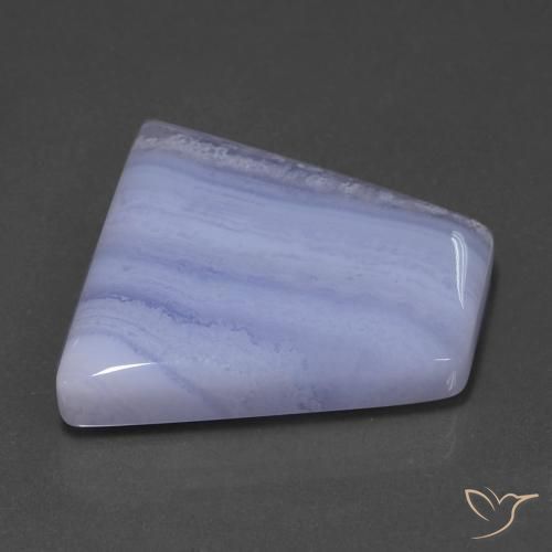 Agate Violet moyen-léger naturelle Fantaisie, 42.24 ct, Translucide