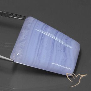 Agate violet royal naturelle forme fantaisie, 34,06 ct, translucide