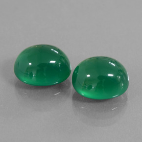 Achetez naturel 8,66ct vert agate gems, coupe ovale, en provenance inde chez gemselect. en stock, livraison internationale!