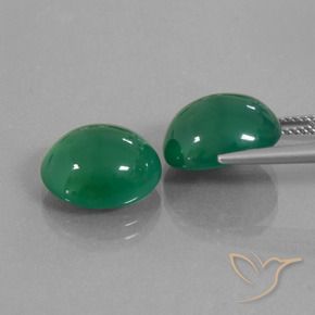 Achetez naturel 13,04ct vert agate gems, coupe ovale, en provenance inde chez gemselect. en stock, livraison internationale!