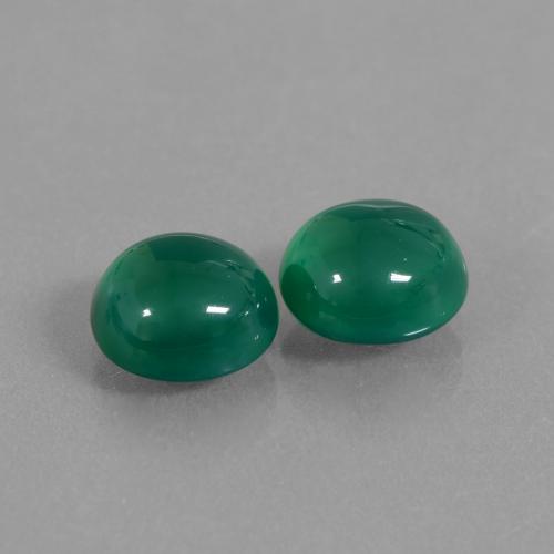 Achetez naturel 5.36ct Forêt verte Agate gems, Coupe ovale, En provenance Inde chez GemSelect. En stock, livraison internationale!