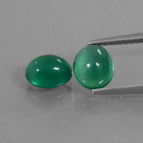 Achetez naturel ct vert agate gems, coupe ovale, en provenance inde chez gemselect. en stock, livraison internationale!