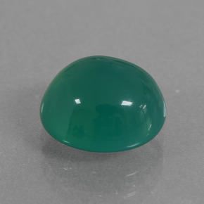 Agate Vert moyen naturelle Coupe ovale, 2.55 ct, Translucide