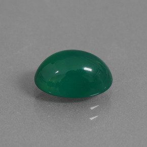 Agate Vert jaunâtre naturelle Coupe ovale, 2.31 ct, Translucide