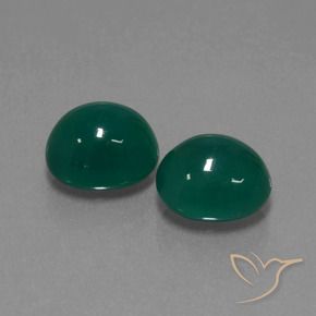 Achetez naturel 6.35ct Vert Agate gems, Coupe ovale, En provenance Inde chez GemSelect. En stock, livraison internationale!