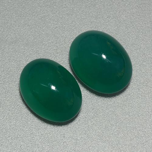 Achetez naturel 6,32ct vert agate gems, coupe ovale, en provenance inde chez gemselect. en stock, livraison internationale!
