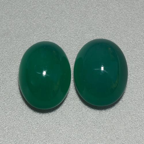 Achetez naturel 6,32ct vert agate gems, coupe ovale, en provenance inde chez gemselect. en stock, livraison internationale!