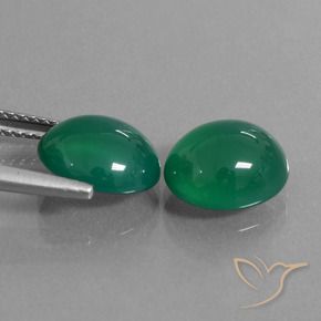 Shop natural 5.95ct Forêt verte Agate gems, ovale, from Inde at GemSelect. In stock, global shipping!