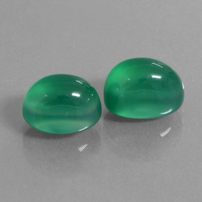 Achetez naturel 7,42ct vert agate gems, coupe ovale, en provenance inde chez gemselect. en stock, livraison internationale!