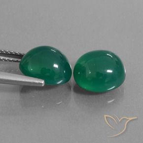 Shop natural 6.41ct Forêt verte Agate gems, ovale, from Inde at GemSelect. In stock, global shipping!