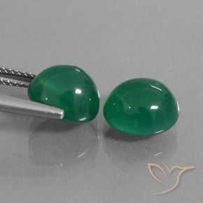 Shop natural 6.70ct Vert moyen Agate gems, ovale, from Inde at GemSelect. In stock, global shipping!