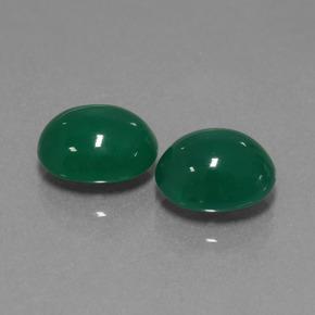 Achetez naturel 5,94ct vert agate gems, coupe ovale, en provenance inde chez gemselect. en stock, livraison internationale!