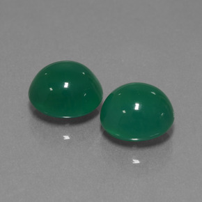 Achetez naturel 6,87ct vert agate gems, coupe ovale, en provenance inde chez gemselect. en stock, livraison internationale!