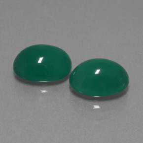 Achetez naturel 5,91ct vert agate gems, coupe ovale, en provenance inde chez gemselect. en stock, livraison internationale!