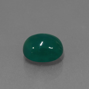 Agate Vert naturelle Coupe ovale, 3.00 ct, Translucide