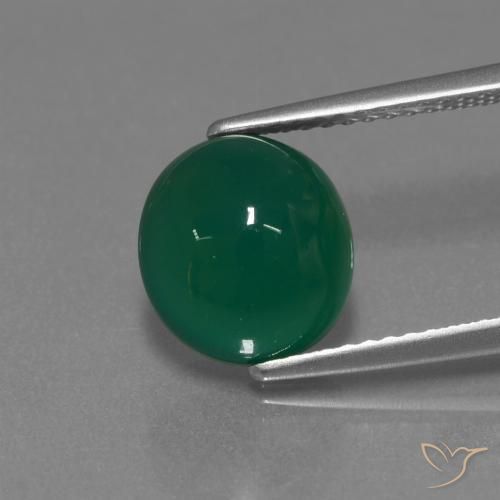 3.42ct Naturel Vert jaunâtre Agate, ovale, Translucide