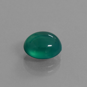 Agate Vert moyen naturelle Coupe ovale, 3.39 ct, Translucide
