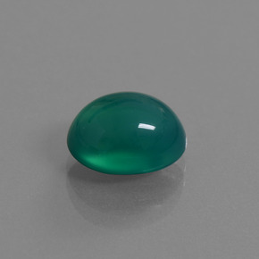 Agate Vert moyen naturelle Coupe ovale, 3.57 ct, Translucide