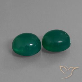 Achetez naturel 16,71ct vert agate gems, coupe ovale, en provenance inde chez gemselect. en stock, livraison internationale!
