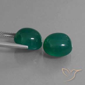 Shop natural 16.35ct Vert Agate gems, ovale, from Inde at GemSelect. In stock, global shipping!