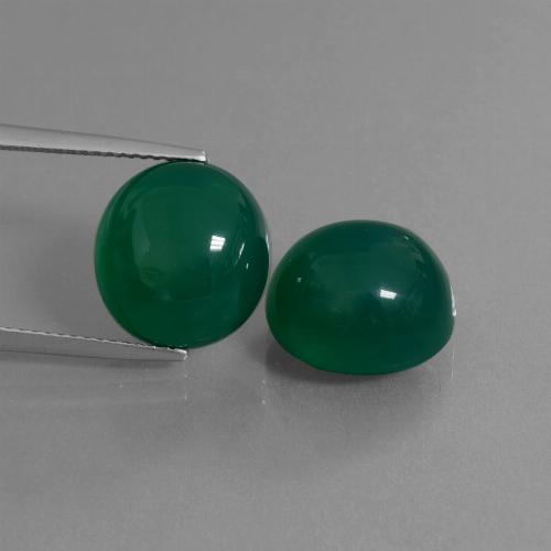 Achetez naturel 15,65ct vert agate gems, coupe ovale, en provenance inde chez gemselect. en stock, livraison internationale!