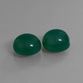 Achetez naturel 15,65ct vert agate gems, coupe ovale, en provenance inde chez gemselect. en stock, livraison internationale!