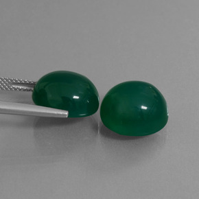 Achetez naturel 15,65ct vert agate gems, coupe ovale, en provenance inde chez gemselect. en stock, livraison internationale!