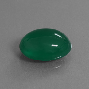 Agate Vert jaunâtre naturelle Coupe ovale, 6.62 ct, Translucide