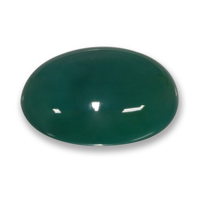 Agate Vert frais naturelle Coupe ovale, 42.52 ct, Translucide