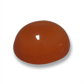 Agate Rouge feu naturelle Coupe ovale, 6.25 ct, Translucide