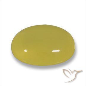 Agate Jaune doré léger naturelle ovale, 4.20 ct, Translucide