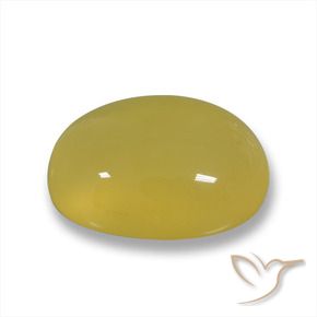 Agate Jaune miel naturelle ovale, 3.73 ct, Translucide